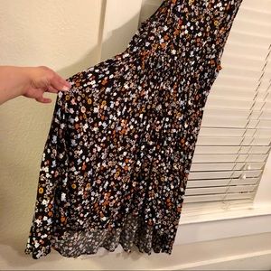 Torrid high low black and floral dress!